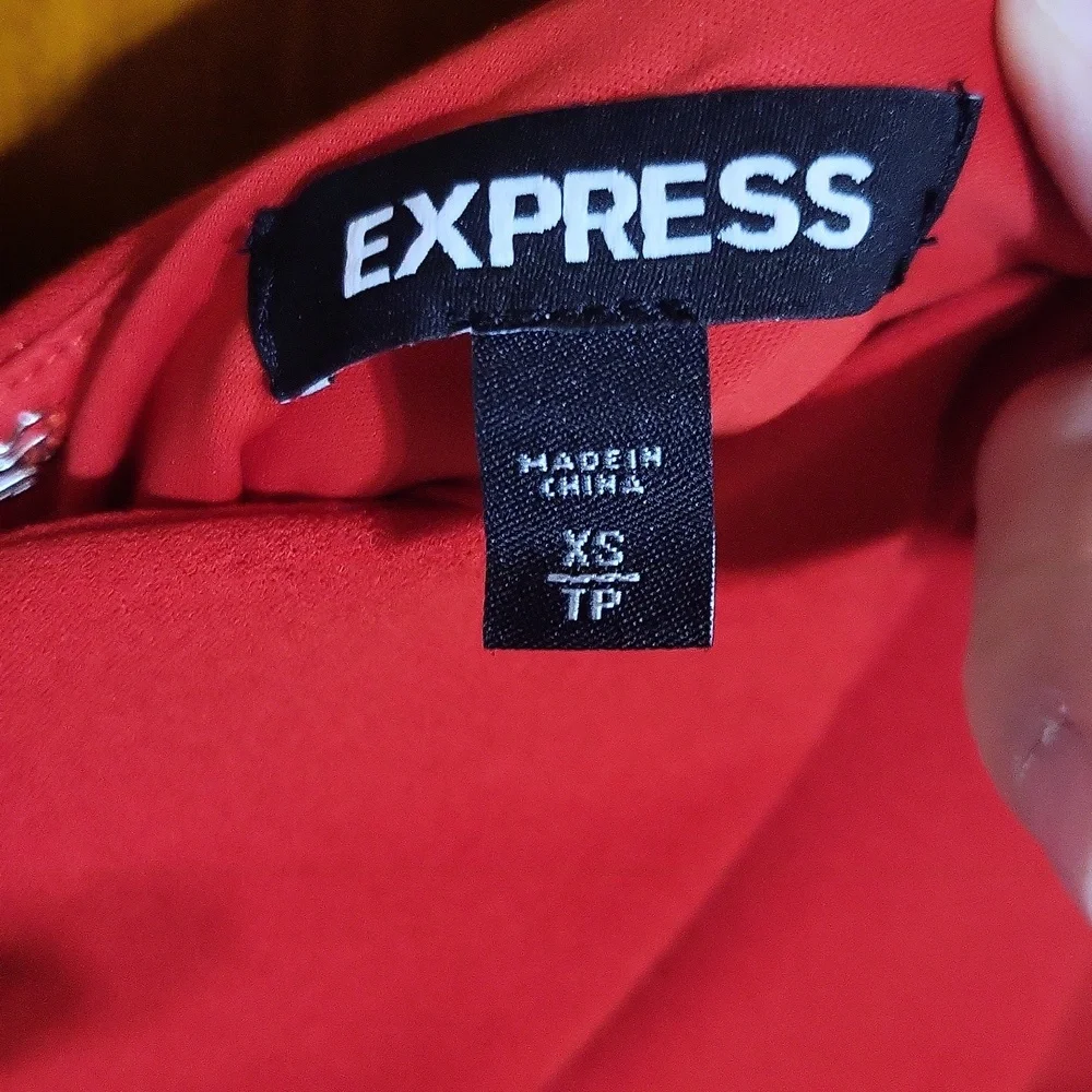 Sexy Womens Red Dress Size Xs By Express - Picture 6 of 8